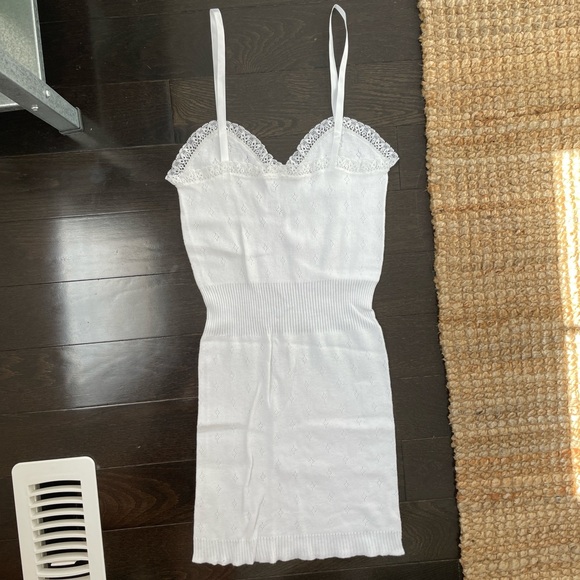 Pointelle & Lace Tank Top - Picture 3 of 4